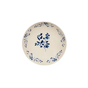 Assiette calotte bleu en grès 22cm Appoline Table Passion